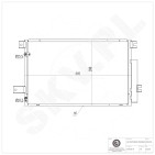 Condenseur de Climatisation Pour Toyota Avensis Corolla 8845005170 884500F140