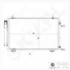 Condenseur de Climatisation Pour Toyota Corolla 8845002150 8845002170 8845012230