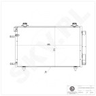 Condenseur de Climatisation Pour Toyota Corolla 884500F110