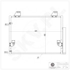 Condenseur de Climatisation Pour Toyota Hilux VII 884600K080 884600K120