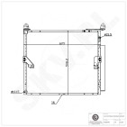 Condenseur de Climatisation Pour Toyota Land Cruiser Prado 8846060440