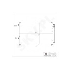 Condenseur de Climatisation Pour Toyota Previa III RAV 4 884600R010 884600R011