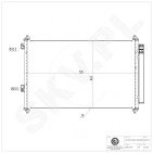 Condenseur de Climatisation Pour Toyota Previa III RAV 4 884600R010 884600R011