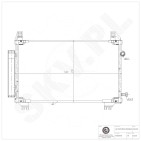 Condenseur de Climatisation Pour Toyota Yaris 884600D400 884600D510