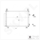 Condenseur de Climatisation Pour Toyota Yaris 884600D060 884600D210