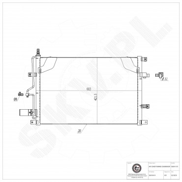 Condenseur de Climatisation Pour Volvo S60 I S80 V70 II XC70 30676602 31101324