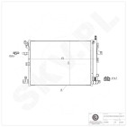 Condenseur de Climatisation Pour Volvo XC90 I 30648955 30781280 307812800