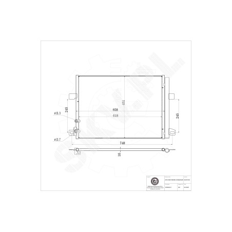 Condenseur de Climatisation Pour VW Amarok 2H0820411 2H0820411A 2H0820411B