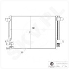 Condenseur de Climatisation Pour VW Beetle Jetta IV 5C0816411 5C0820411