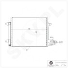 Condenseur de Climatisation Pour VW Caddy III Touran 1T0820411A 1T0820411B