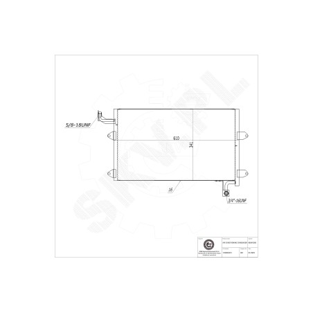 Condenseur de Climatisation Pour VW Golf III Vento 1H0820413 1H1820413