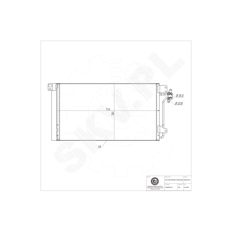 Condenseur de Climatisation Pour VW Multivan V Transporter 7H0820411B 7H0820411E