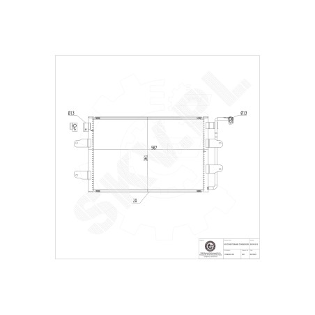 Condenseur de Climatisation Pour VW New Beetle 1C0820413B 1C0820413C 1C0820413D