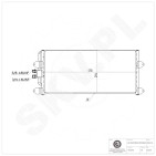 Condenseur de Climatisation Pour VW Transporter IV 701820413 701820413D