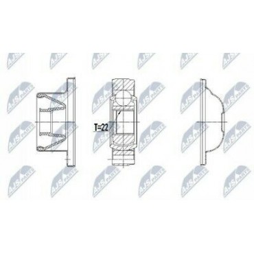 Joint support cardan arbre de transmission flector Pour FREELANDER 2 LR006959