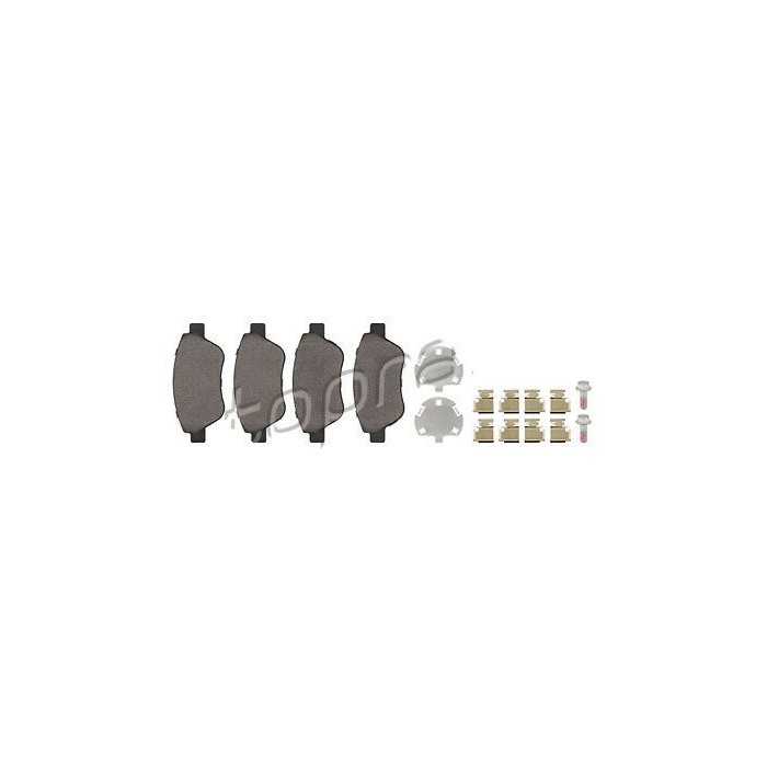 Kit plaquette de frein Avant Pour Opel Vauxhall Adam 2013-2019 1605226 95513810