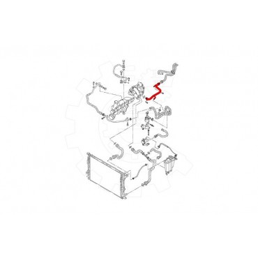 Durite d'Eau de Refroidissement Pour VW Audi A4 A5 A6 Q5 Seat 06H121065D