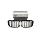 2 Grilles de Radiateur Pour BMW Série 1 E81 E82 E88 51710441920 51710441921