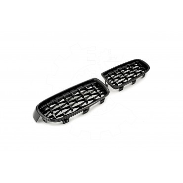 2 Grilles de Radiateur Pour BMW Série 3 F30, F80 F31 51137255411