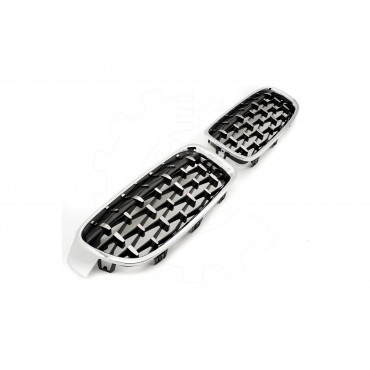 2 Grilles de Radiateur Pour BMW Série 3 F30, F80 F31 51137255411