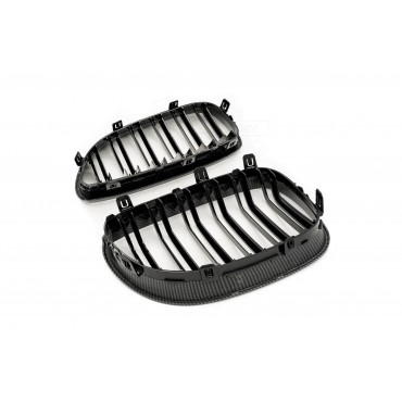 2 Grilles de Radiateur Pour BMW Série 5 E60 E61 51137027061 51137027062