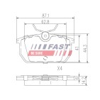Kit Plaquette de Frein Arrière Pour Audi Fiat Alfa Romeo Lancia 5951681 5983919