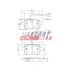 Kit Plaquette de Frein Arrière Pour Alfa Romeo Giulietta Dodge Dart 71770092