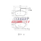 Kit Plaquette de Frein Avant Pour Fiat 500 Doblo Fiorino Grande Punto Qubo Mito