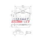 Kit Plaquette de Frein Arrière Pour Peugeot Renault VW Audi 425108 410606678R