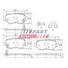 Kit Plaquette de Frein Arrière Pour Opel Chevrolet Kia Vauxhall 93176118