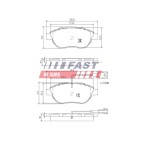 Kit Plaquette de Frein Avant Pour Peugeot Fiat Citroën Lancia 71752990 77364599