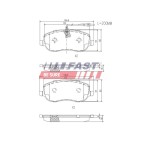 Kit Plaquette de Frein Avant Pour Peugeot Fiat Citroën Lancia 425220 77362236