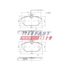 Kit Plaquette de Frein Avant Pour Peugeot Fiat Citroën Lancia 1617249280 425109