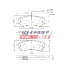 Kit Plaquette de Frein Arrière Pour Peugeot Fiat Citroën 1612434180 155253632