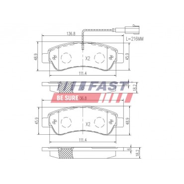 Kit Plaquette de Frein Arrière Pour Peugeot Fiat Citroën 1612434180 155253632
