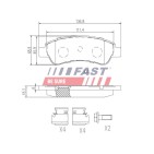 Kit Plaquette de Frein Arrière Pour Peugeot Fiat Citroën 1611140880 71770028