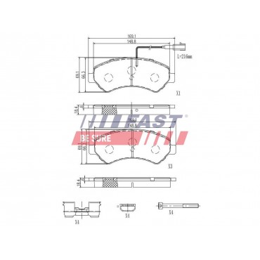 Kit Plaquette de Frein Avant Pour Peugeot Fiat Citroën 1607878980 71770042