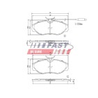 Kit Plaquette de Frein Avant Pour Peugeot Fiat Citroën 425116 6000629132 425117