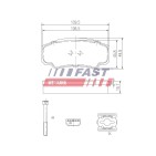 Kit Plaquette de Frein Arrière Pour Peugeot Boxer Fiat Citroën 425246 71752985