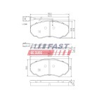 Kit Plaquette de Frein Avant Pour Peugeot Fiat Citroën 425242 71752979 425458
