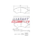 Kit Plaquette de Frein Avant Pour Peugeot Fiat Citroën 425244 71752978 425459