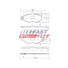 Kit Plaquette de Frein Avant Pour Renault Kangoo Thalia I Citroën Xsara