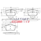 Kit Plaquette de Frein Avant Pour Opel Fiat Vauxhall 1605164 51928529 1605182