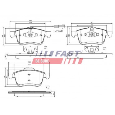 Kit Plaquette de Frein Avant Pour Opel Fiat Vauxhall 1605164 51928529 1605182