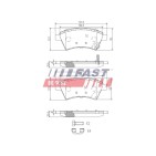 Kit Plaquette de Frein Avant Pour Fiat Sedici Suzuki SX4 71742853 5581079J00