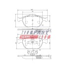 Kit Plaquette de Frein Avant Pour Ford Focus Turnier Tourneo Transit 1360303