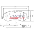Kit Plaquette de Frein Avant Pour Ford Tourneo Transit 1763915 1842632