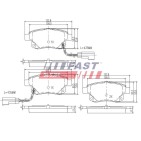 Kit Plaquette de Frein Arrière Pour Ford Transit 6C112M008AE ME6C1J2M008AA