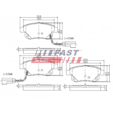 Kit Plaquette de Frein Arrière Pour Ford Transit 6C112M008AE ME6C1J2M008AA