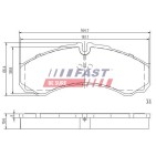 Kit Plaquette de Frein Arrière Pour Iveco Daily I II III IV V VI 2995693